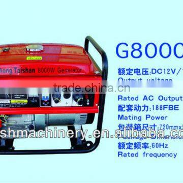 60HZ 8KW 4-stroke gasoline engine generator