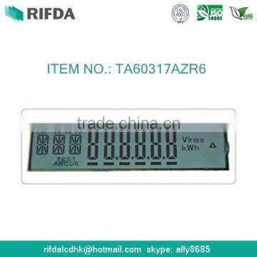 Reflective 6-digit large 7 segment display