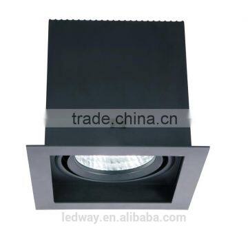 25W 35W 60W LEDWAY LED indoor Single-head wide trim Grille spot lamp with Decoration Plat IP20