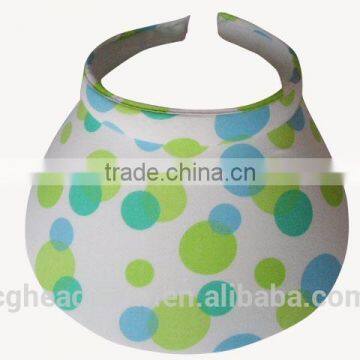 OEM fashion high quality sports custom cheap visor/ sun visor/ sun visor elastic back