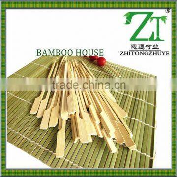 20cm China manufacture green Looped hear bamboo skewers