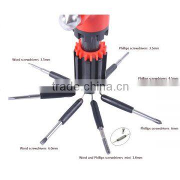 T-SMILE 8in1 Car Safety Hammer Flashlight Screwdriver Safety Hammer For Car photo-6