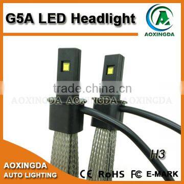 2015 newest LED headlight 2500LM H3 non fan LED headlight
