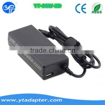 90W universal charger with USB connector 5V 2A ac dc power adapter