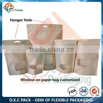 Brown Paper Bag With Window Stand Up Bag photo-5