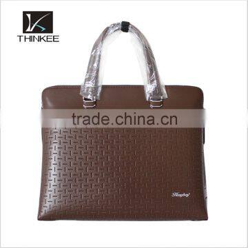 Pu Leather Briefcase, Briefcase Leather , Shoulder Business Laptop Messenger Bags Tote (Free sample )