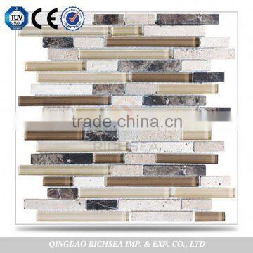 Fine Used Bathroom Wall Design Glass Mosaic Tile