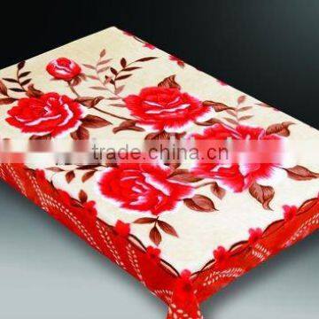 100% polyester printed raschel blanket 5.0kg