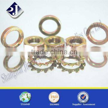 Nut With Washer Plated Yellow Zinc photo-2