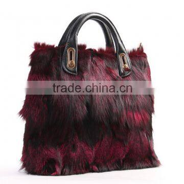 Fashionable Handbag Wholesale Bag Real Fox Fur Handbags For Ladies 2014 photo-3