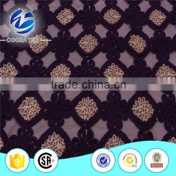 Good quality flower new design embroidery cotton lace