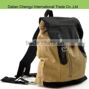 Factory OEM canvas travel sport shoulder bag with ladle cover