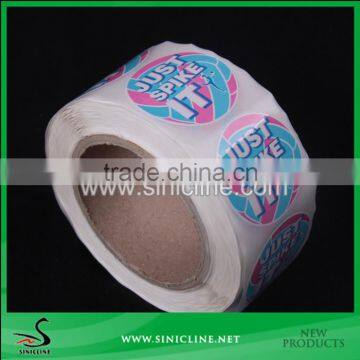 Sinicline self adhesive paper roll sticker with printed Logo