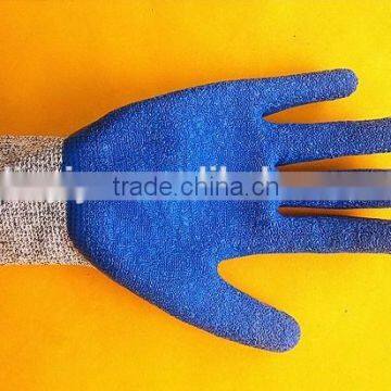 High quality cheap price level 5 cut resistant gloves, latex coated cut resistant gloves