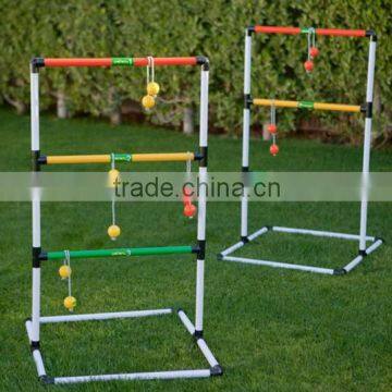 Outdoor sport colorful ladder ball game with carry bag