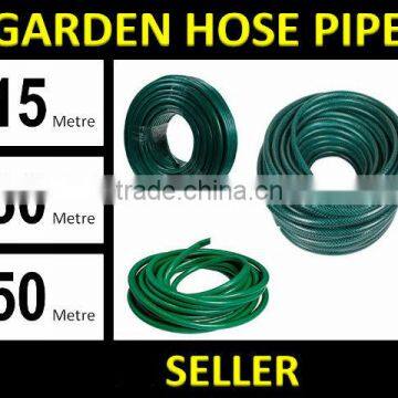 15m 30m 50m no kink reinforced tough garden hose reel pipe water hose pipe green