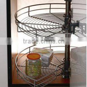 TKK 180 degree kidney-shaped metal kitchen cabinet lazy susan