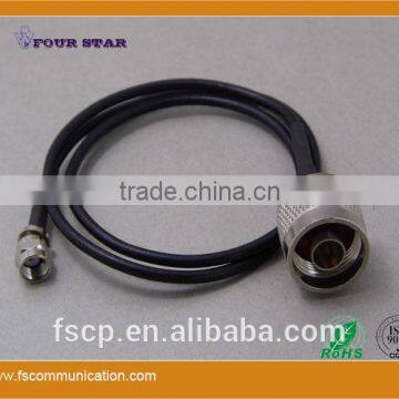 RG174 Cable Assembly with N Male Crimp to SMA RP-Male Crimp Connector