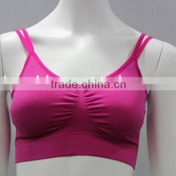 Yoga Sportswear Spaghetti Strap Seamless Bra