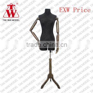 High Quality fabric manneuin women dummy adjust plus size display