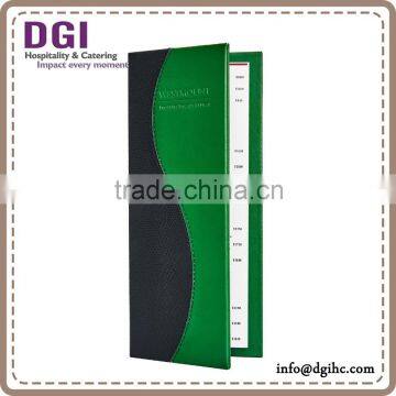 Menu Printing Hotel Used Display Restaurant Menu Holder Leather Menu Cover