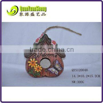 Polyresin antique nice house for bird house