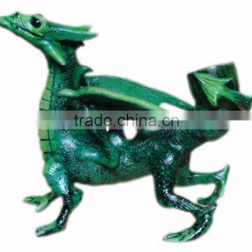 Figurine Shaped Hand Crafted Smoking Pipes - Green Dragon