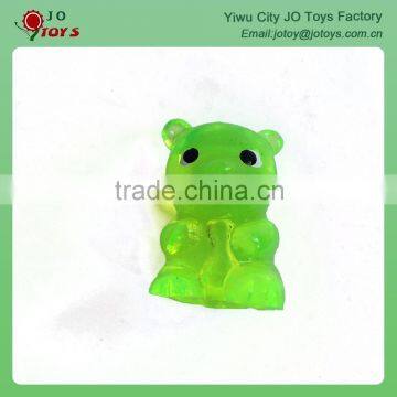 Small plastic material sticky animal toy like bear