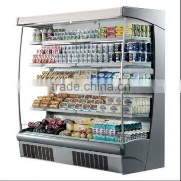 2014 hotest supermarket showcase freezer, large volume showcase, most popular showcase