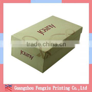 Customized size luxury design printed packaging paper shoe shaped gift boxes