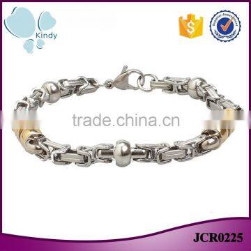 Latest design joint 316l stainless steel jewelry bracelet for men                        
                                                                                Supplier's Choice