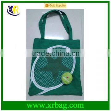 fashion eco green cotton tote shopping bag