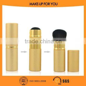 1PC Cosmetic Makeup Brush Make Up Brushes , Easy to Carry , Retractable Universal Brush , Blush Brush , Powder Brush - Golden