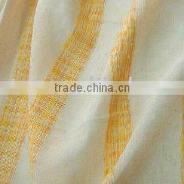 Organza with lines curtain fabric