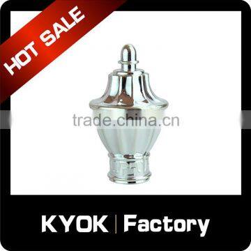 KYOK window decorative curtain finials,plastic curtain finials with reasonable price,modern curtain finials