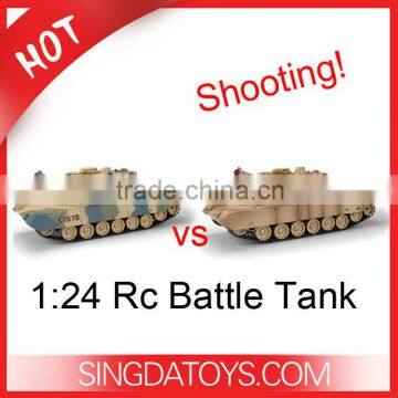 2013 New arriving! M1A2 1519 1: 24 Scale Infrared RC Battle Tank