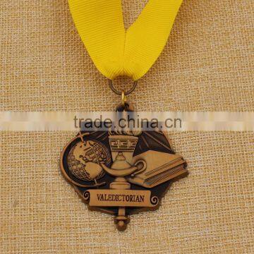 Promotiom zinc alloy salutatorian graduation medal