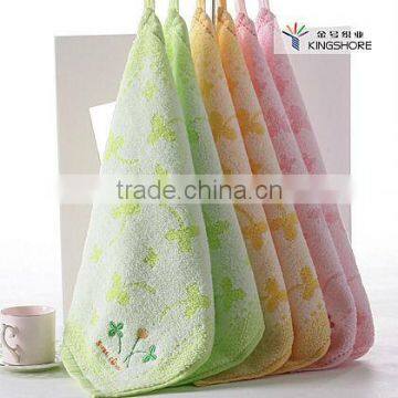 cotton 32s/2 yarn dyed towel set with jacquard