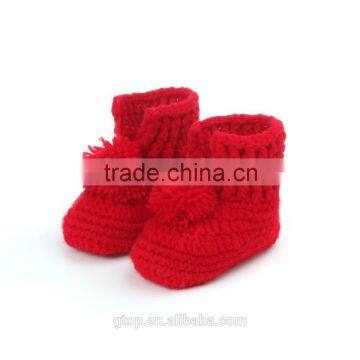 Baby Handmade Crochet Boots Shoes Supplier for 1-10 months old B-0024