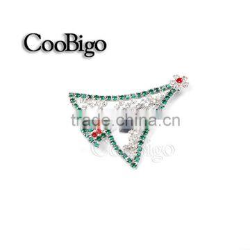 Fashion Jewelry Inlay Rhinestone Chain Welding Christmas Tree Pin Brooch Christmas Party Gift Promotion Apparel Accessories photo-2