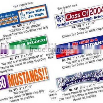 Bumper Sticker decal label tag printed sticker adhesive sticker