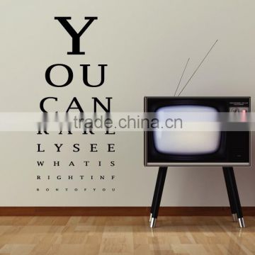 Vision test wall stickers