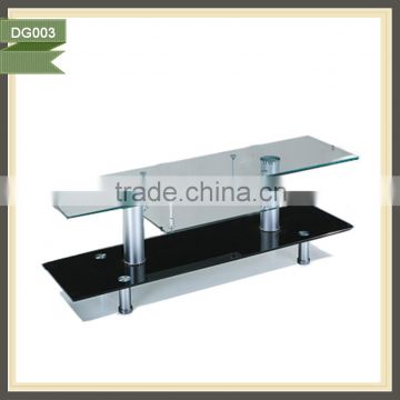 strip pitch-black glass tv stand glass corner cabinet DG003