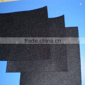 nonwoven fleece as backing for auto mat