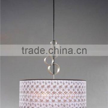 2015 Classical White Modern Fabric Shade Pendant Lamp Lighting Fixture photo-3