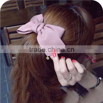 New Fashion Korean Big Bowknot Barrettes Hairclip Girls Hair Accessories for Women Headwear