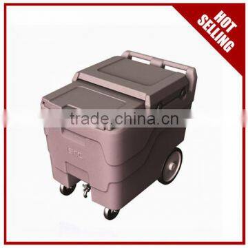 Hot Sell Durable PE Brown Ice transport carts with wheels