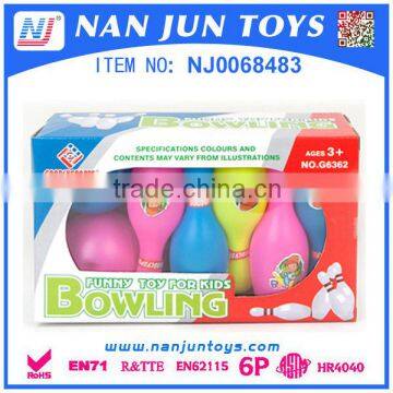 Cartoon plastic bowling ball game set