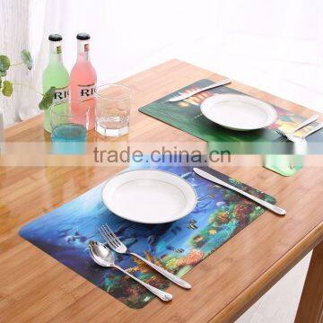 table mats all kinds of Fishes custom 3D placemat                        
                                                Quality Choice