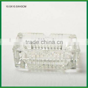 Exquisite High White Square Glass Ashtray